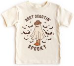 Boot Scootin Spooky Halloween Kids Shirt 1
