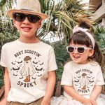 Boot Scootin Spooky Halloween Kids Shirt 2