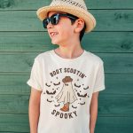 Boot Scootin Spooky Halloween Kids Shirt 5