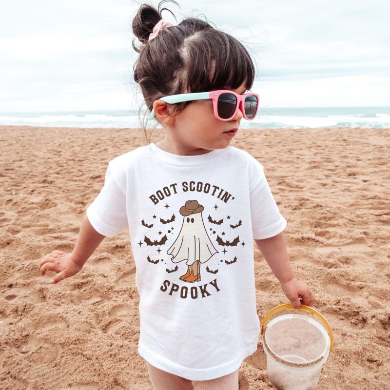 Boot Scootin Spooky Halloween Kids Shirt 6