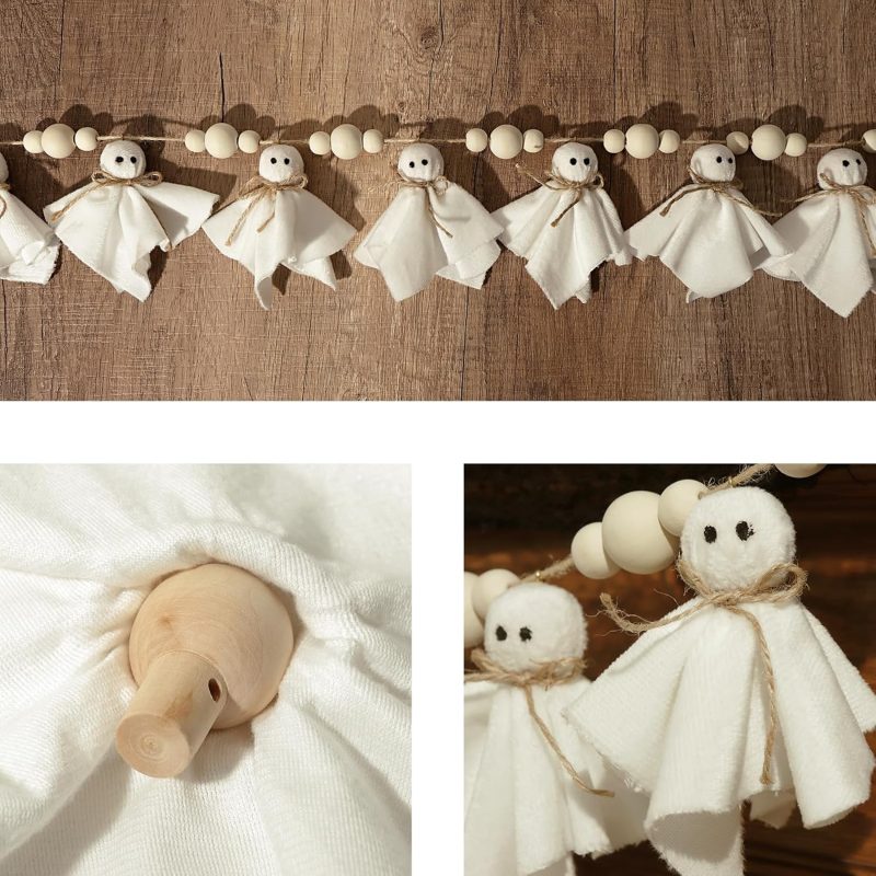 Ghosts Wooden Halloween Decor2