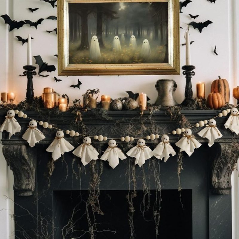 Ghosts Wooden Halloween Decor_6