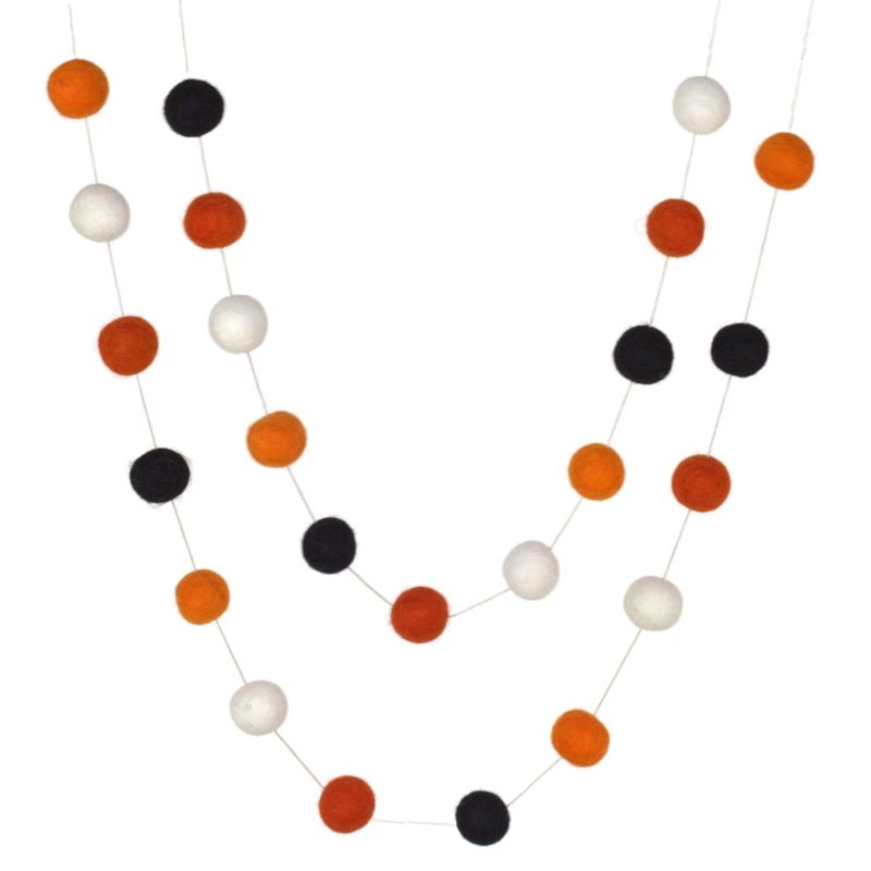 Halloween Felt Ball Garland