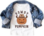 Howdy Pumpkin Halloween Kids Shirt-02