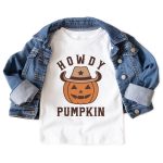 Howdy Pumpkin Halloween Kids Shirt2