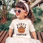 Howdy Pumpkin Halloween Kids Shirt7