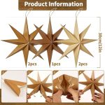 Star Lanterns Brown Wooden Christmas Lanterns