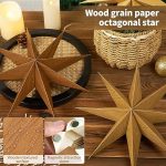 Star Lanterns Brown Wooden Christmas Lanterns