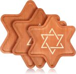 Hanukkah Platters Wood Decorative Trays Food Plate