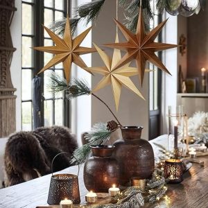 Brown Wooden Christmas Lanterns 5