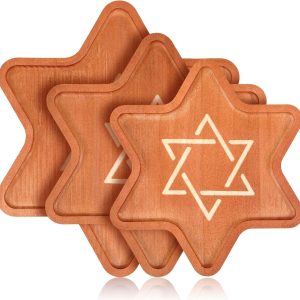 Hanukkah Platters Wood Decorative Trays_01