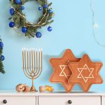 Hanukkah Platters Wood Decorative Trays_07