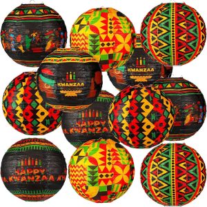 Kwanzaa Paper Lanterns Party Decorations_01