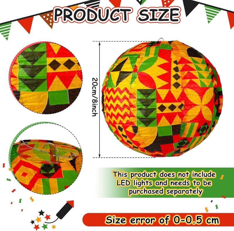 Kwanzaa Paper Lanterns Party Decorations_02