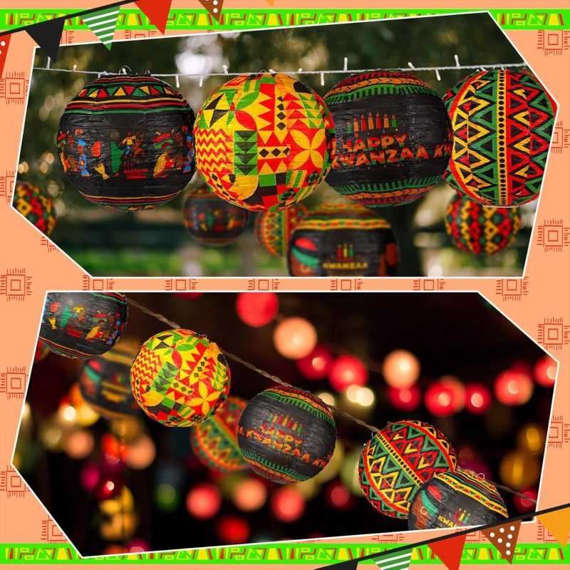 Kwanzaa Paper Lanterns Party Decorations_04