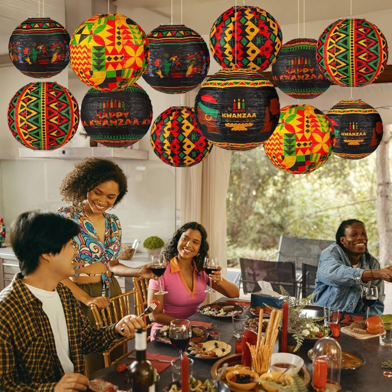 Kwanzaa Paper Lanterns Party Decorations_05