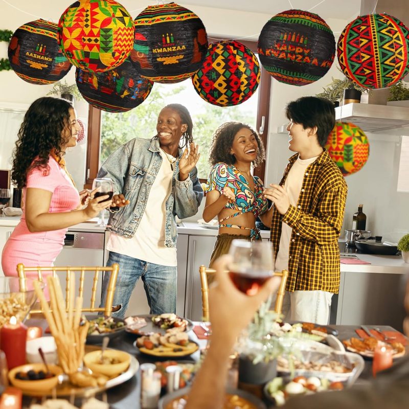 Kwanzaa Paper Lanterns Party Decorations_06