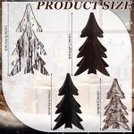 Syhood 4 Pcs Neutral Wooden Christmas Tree -01