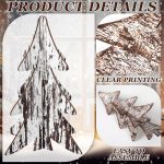 Syhood 4 Pcs Neutral Wooden Christmas Tree -03