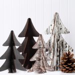 Syhood 4 Pcs Neutral Wooden Christmas Tree -06