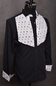 Bumblebee printed tuxedo shirt